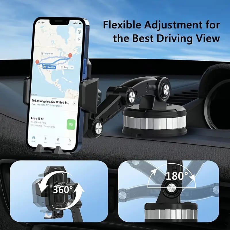360° Car Suction Phone Holder Stand